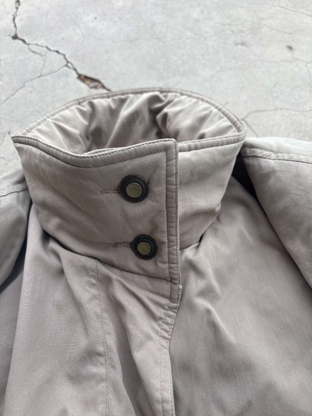 Vintage 90s Eddie Bauer Goose Down Parka Women’s XL Tall Taupe Puffer Coat. - Picture 5 of 5